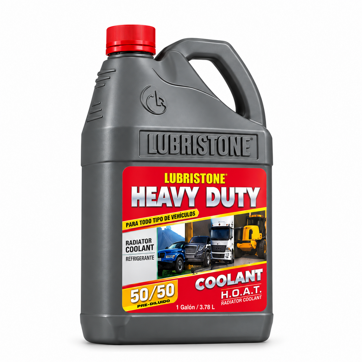 Refrigerante Heavy Duty Rojo Lubristone, envase de 1 galón.