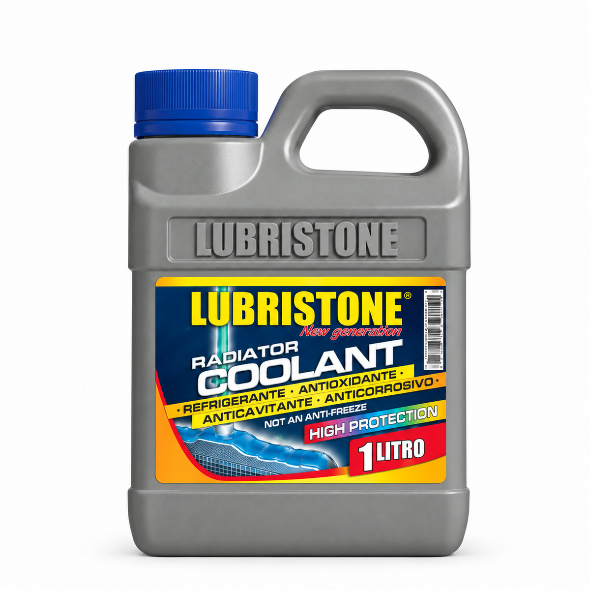 Refrigerante Azul Lubristone, envase de 1 litro.