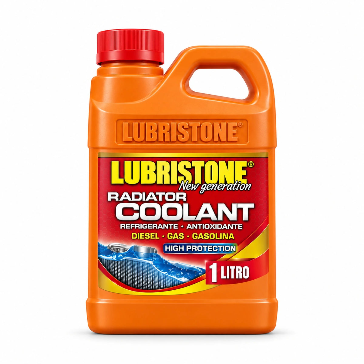 Refrigerante Rojo Lubristone, envase de 1 litro.