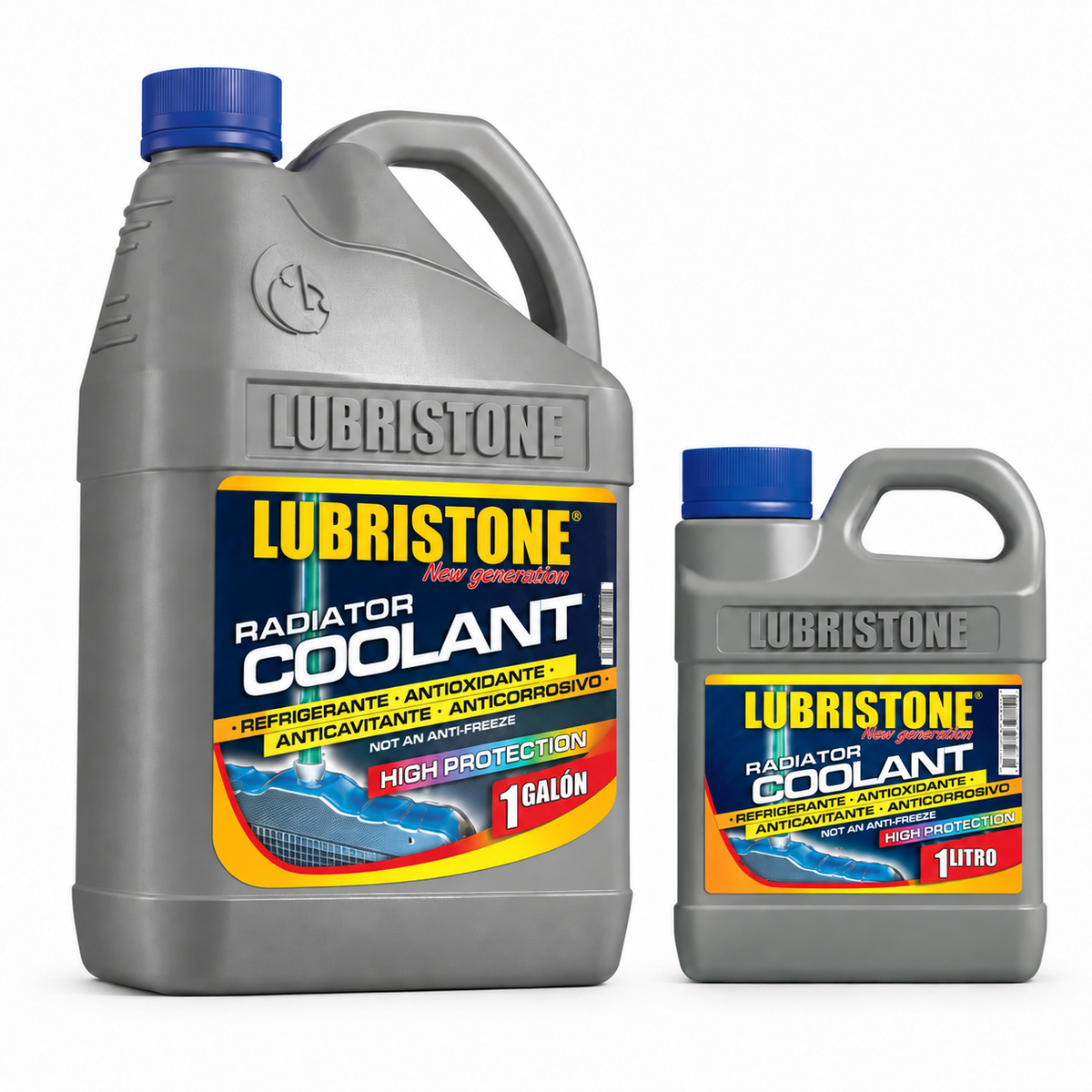 Refrigerante Azul Lubristone: envases de 1 galón y 1 litro; venta por unidad.