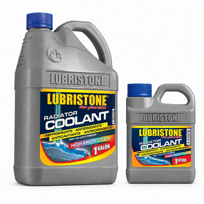 Refrigerante Azul Lubristone: envases de 1 galón y 1 litro; venta por unidad.