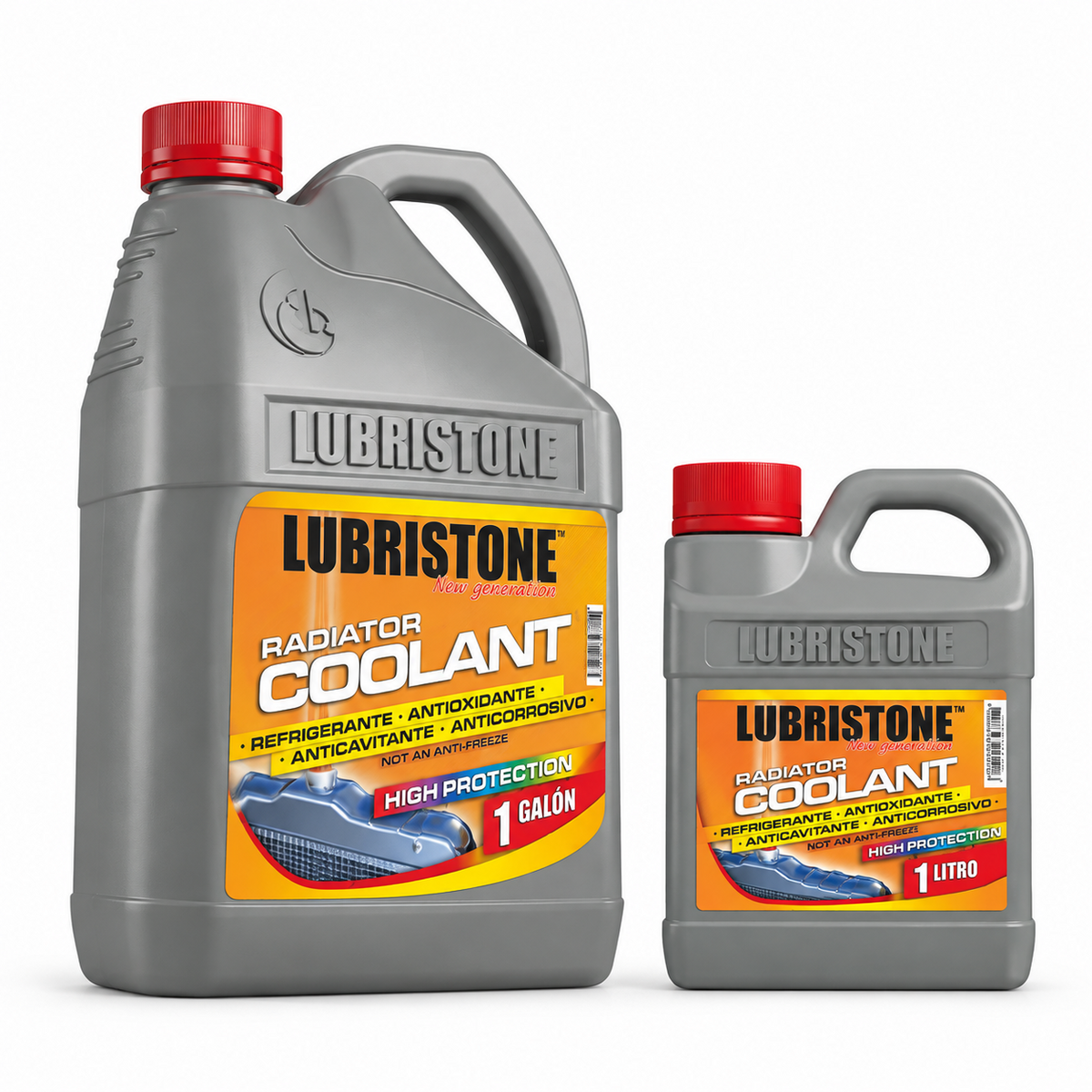 Refrigerante Naranja Lubristone: envases de 1 galón y 1 litro; venta por unidad.