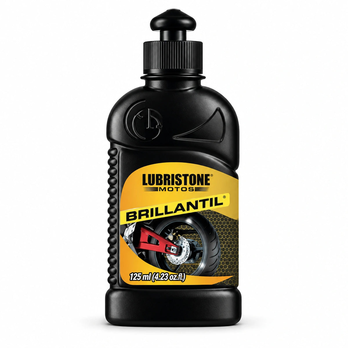Brillantil Moto Lubristone, envase de 125 ml.
