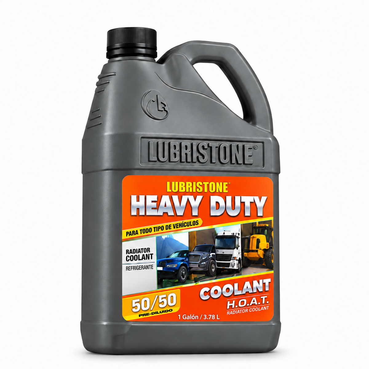 Refrigerante Heavy Duty Naranja Lubristone, envase de 1 galón.