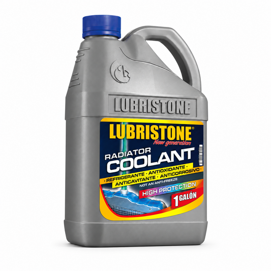 Refrigerante Azul Lubristone, envase de 1 galón.
