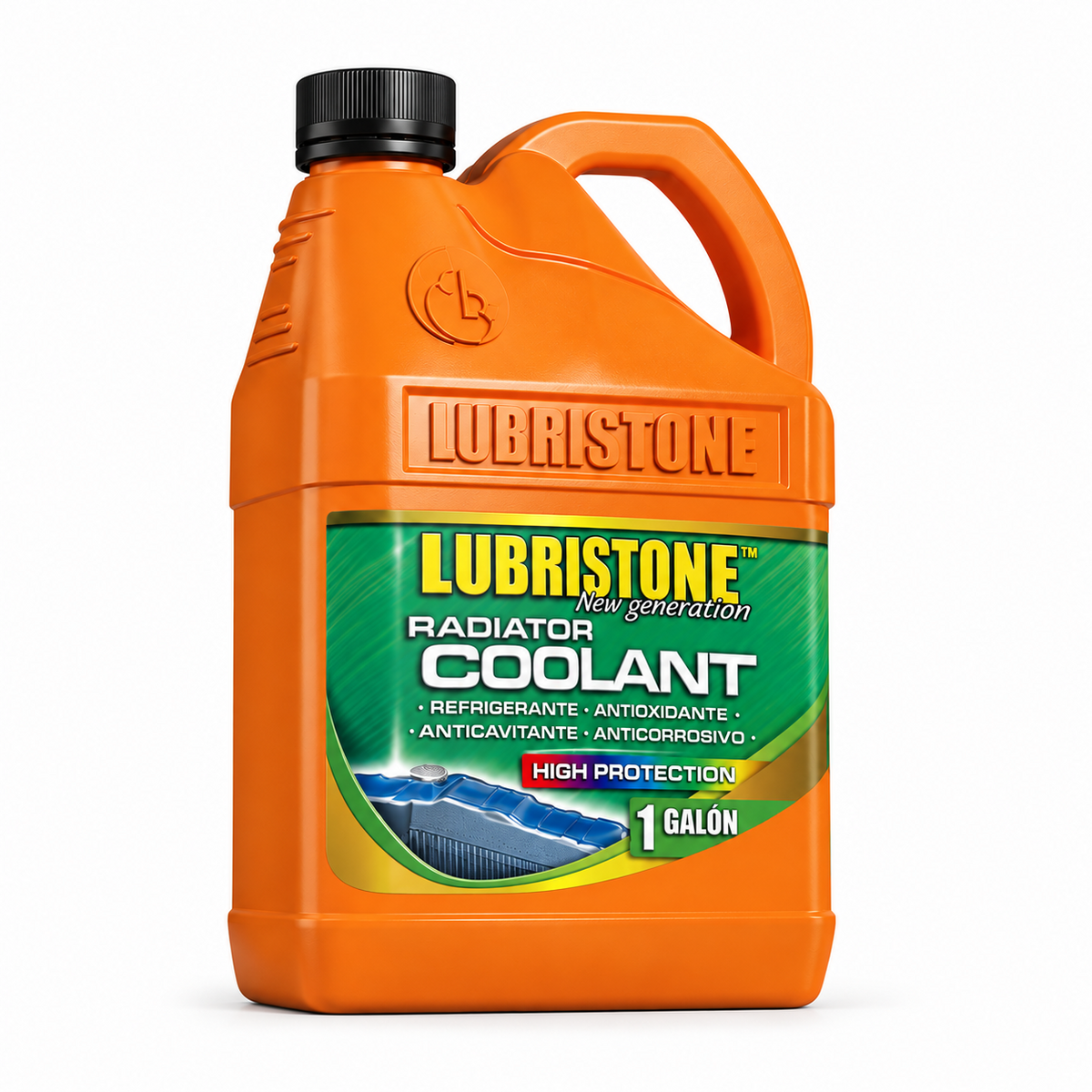 Refrigerante Verde Lubristone, envase de 1 galón.