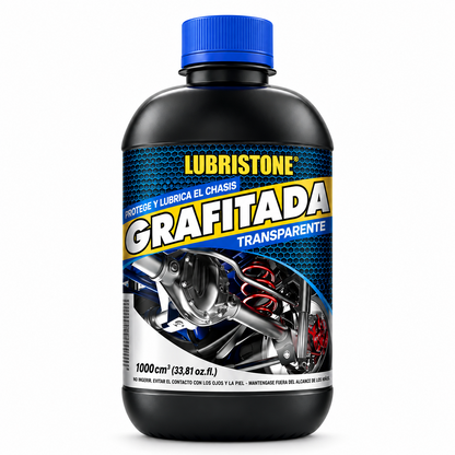 Ducha Grafitada Lubristone, presentación transparente, envase de 1 litro.