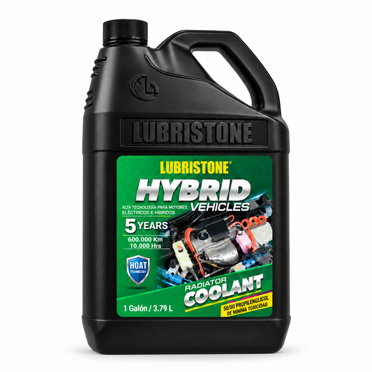 Refrigerante Hybrid Lubristone, presentación verde, envase de 1 galón.