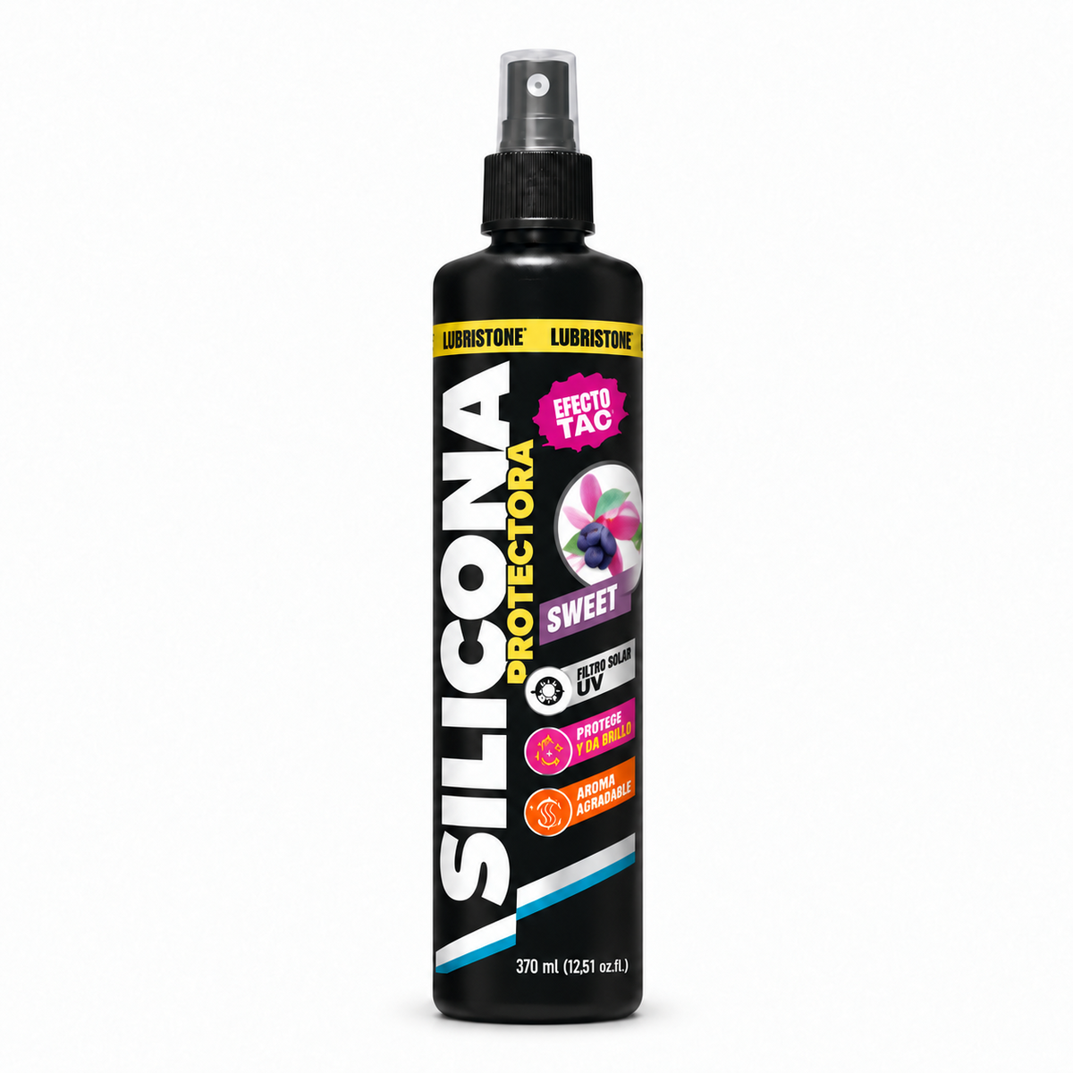 Silicona Protectora Lubristone, aroma Sweet, envase de 370 ml.