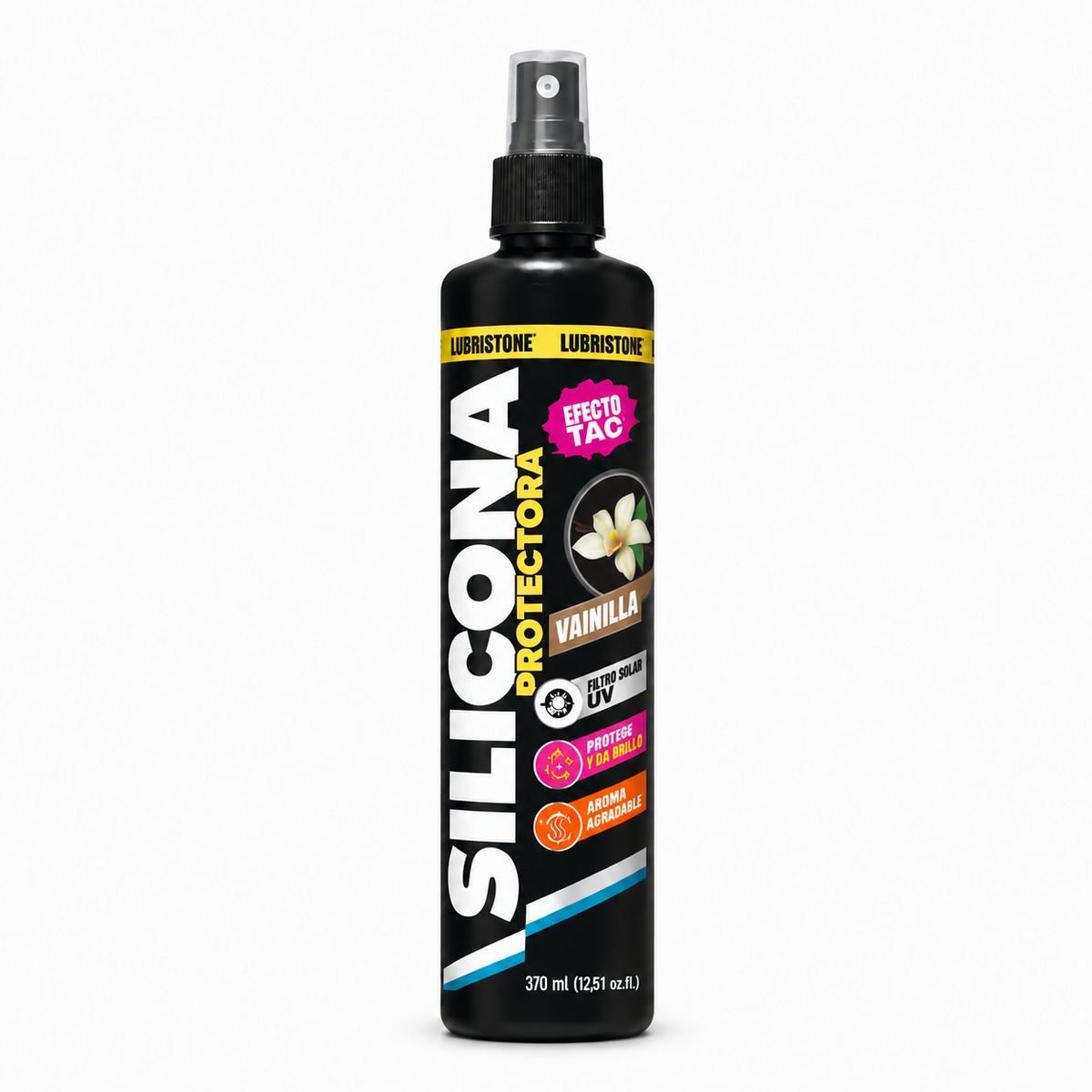 Silicona Protectora Lubristone, aroma Vainilla, envase de 370 ml.