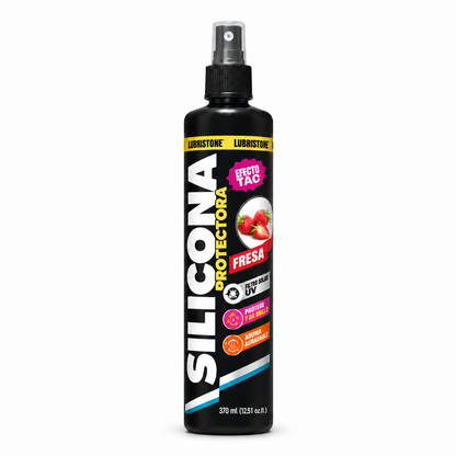 Silicona Protectora Lubristone, aroma Fresa, envase de 370 ml.