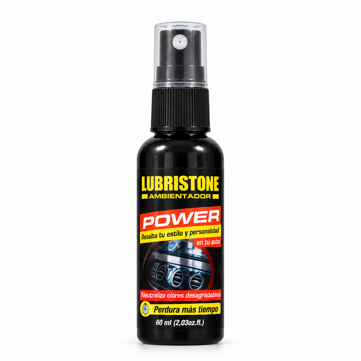 Ambientador Profesional Lubristone, aroma Power, envase de 60 ml.
